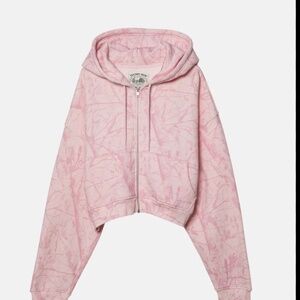 Dairy Boy bubblegum pink cropped hoodie size XL